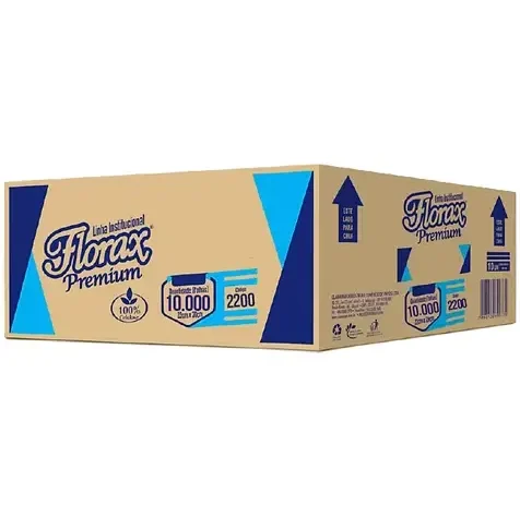 Papel Higiênico Folha Simples Cód. 2200 100% Celulose Virgem 9,5cm x 20cm Contém 10.000 folhas